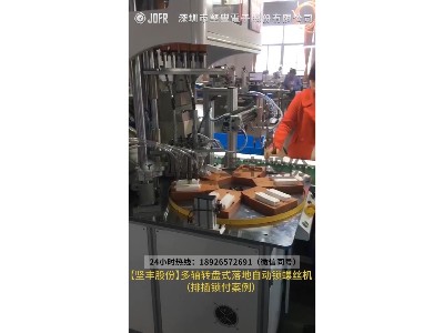 多軸轉(zhuǎn)盤(pán)式落地自動(dòng)鎖螺絲機(jī)-（排插鎖付案例）